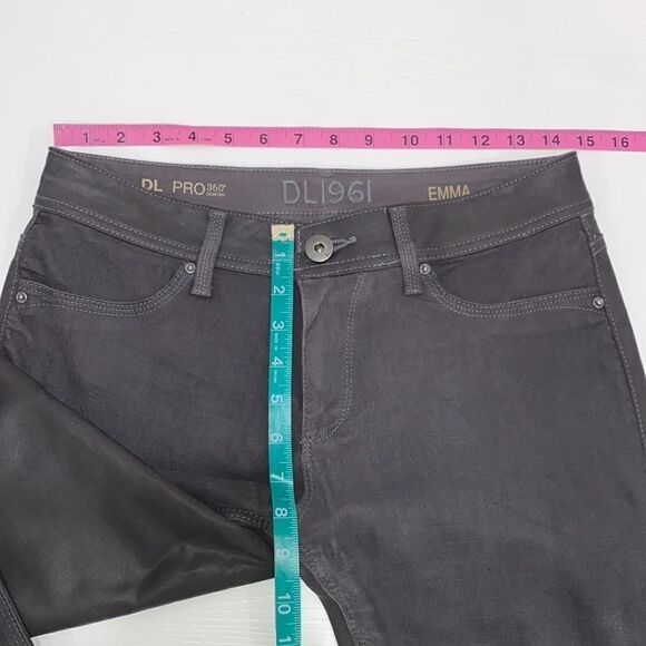 DL1961 Emma Power Legging  Lamb Leather & Coated In Birmingham Size 28 - Picture 8 of 15